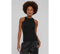 Urban Classics Ladies Racer Back Rib Top Femme Top Noir L 95% Coton, 5% Élasthanne Slim Fit