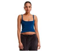 DÃ©bardeur en velours femme Urban Classics Bleu M