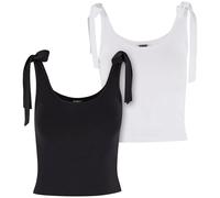 Urban Classics T-shirt femme Ladies Tied Basic Jersey Top 2-Pack TB7520A M