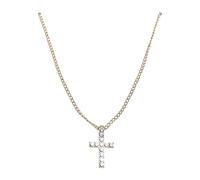 Urban Classics Diamond Cross Necklace Boutons de Manchette Mixte