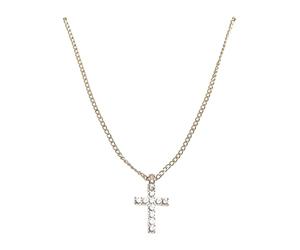 Urban Classics Diamond Cross Necklace Boutons de Manchette Mixte