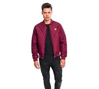 Urban Classics Diamond Quilt Nylon Jacket, Bourgogne, XL Homme