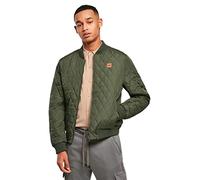 Urban Classics Diamond Quilt Nylon Jacket, Vert Olive (176), S Homme
