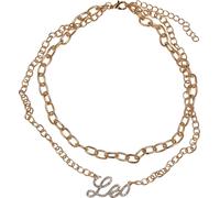 Urban Classics Diamond Zodiac Golden Necklace Leo