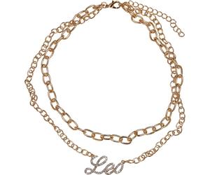 Urban Classics Diamond Zodiac Golden Necklace Leo