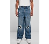 Urban Classics Distressed 90‘s Jeans Mid Deepblue Destroyed Washed Taille: 30 | Jeans relaxed fit Outlet | Homme | Bleu