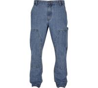 Urban Classics Double Knee Jeans Pantalons, Light Blue Washed, 34 Homme