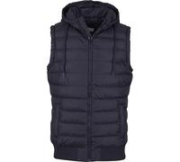 Urban Classics Doudoune Sans Manches À Capuche Homme Veste noir Regular/Coupe standard