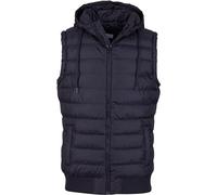 Urban Classics Small Bubble Hooded Vest Manche, Noir/Noir, S Homme