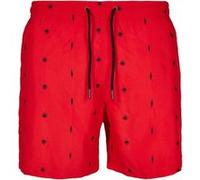 Urban Classics Embroidery Swim Shorts Leaf/firered/navy Taille: S | Slips de bain Outlet | Unisex | Bleu