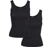 Urban Classics Female Shirt Ladies 2-Pack Basic Stretch Top Black 5XL
