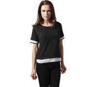 Urban Classics Female Shirt Ladies Terry Mesh Tee Black/White S