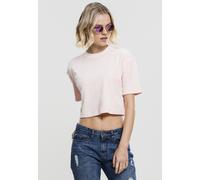 Urban Classics Female Shirt Ladies Velvet Short Kimono Tee Pink L