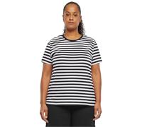 Urban Classics Femme À Rayures Régulières pour T-Shirt, Blanc/Noir, L EU