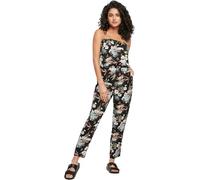 Urban Classics Femme Combinaison Bandeau en Viscose pour Femme Salopette, Black Tropical., M EU