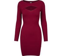 Urban Classics Ladies Cut Out Dress Burgundy Taille: L | Robes Outlet | Femme | Marron