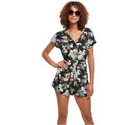 Urban Classics Femme Courte et Ceinture en Viscose pour Femme Combinaison, Black Tropical., S EU