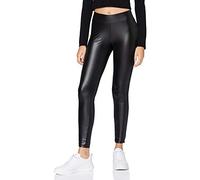 Urban Classics Femme en Cuir SynthÃƒ©tique pour Femme Leggings, Noir, M EU