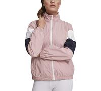 Urban Classics Femme Ladies 3-Tone Crinkle Track Jacket Blouson, Rose (Darkrose/NVY/WHT 01724), Small