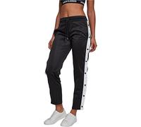 Urban Classics Ladies - Button Up Retro Track Pantalon noir