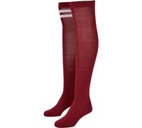 Urban Classics Ladies College Socks 2-Pack Chaussettes, Burgundy, 39-42 Femme