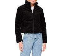 Urban Classics Ladies Corduroy Puffer Jacket Vestes, Black, S Femme