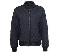 Urban Classics Femme Ladies Diamond Quilt Nylon Jacket Blouson, Bleu marine (155), M EU