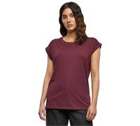 Urban Classics Femme Ladies Extended Shoulder Tee T Shirt, Cerise, M EU
