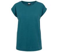 Urban Classics Femme Ladies Extended Shoulder Tee T-Shirt, Teal, S EU