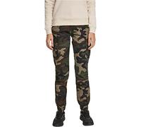 Urban Classics Ladies High Waist Camo Cargo Pants Pantalon Femme, Multicolore (Woodcamo 00841), 31
