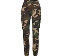 Urban Classics Femme Ladies High Waist Camo Cargo Pantalon, Multicolore (Woodcamo 00841), S EU