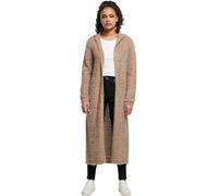 Urban Classics Femme Ladies Hooded Feather Cardigan Sweatshirt à Capuche, softtaupe, XL
