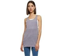 Urban Classics Femme Ladies Loose Burnout Tanktop T shirt de sport, Bleu (Denimblue), L EU