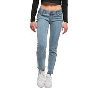 Urban Classics Femme Ladies Low Waist Straight Denim Pantalons, Tinted Lightblue Washed, 28 EU