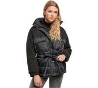 Urban Classics Veste femme Sherpa Mix Puffer – Noir 3XL Grande taille