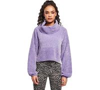Urban Classics Femme Ladies Short Chenille Turtleneck Sweater Maillot de survtement, Lavande, M