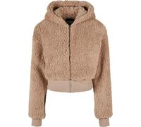 Urban Classics Femme Ladies Short Oversized Sherpa Jacket Softtaupe 3XL