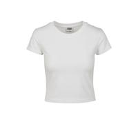 Urban Classics Femme Ladies Stretch Jersey Cropped Tee T Shirt, Blanc (White 00220), M EU