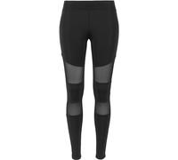Urban Classics Femme Ladies URBAN CLASSICS Legging pour Femme Tech Mesh Empi cements en Maille Transparents sur les Jambes Ma, Noir, XXL EU