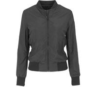 Urban Classics Veste Bomber Légère pour Femme – Empiècement gaufré, poches zippées, noir XS