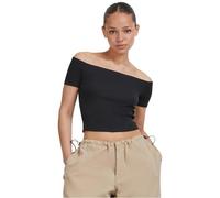 Urban Classics Femme Organic Off Shoulder Rib pour T-Shirt, Noir, 4XL EU