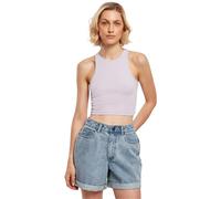 Urban Classics Top Cropped femme côtelé Lilas 5XL EU
