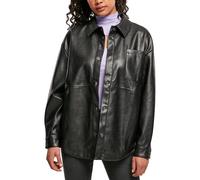 Urban Classics Femme - Veste surchemise en similicuir