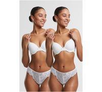 Urban Classics Femmes Allover Lace Tanga 2-Pack TB7847A L