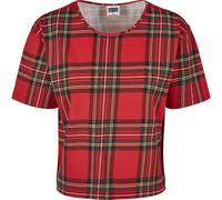 Urban Classics Femmes AOP Tartan Short Oversized Tee-Shirt Oversize Shirt