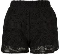Urban Classics Crochet Lace Resort Shorts Noir XS Femme