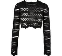 Urban Classics Crochet Long Sleeve Top Noir 5XL Femme