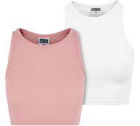 Urban Classics Femmes Ladies Cropped Rib Top 2-Pack 4XL