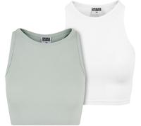 Urban Classics Femmes Ladies Cropped Rib Top 2-Pack L