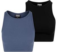 Urban Classics Femmes Ladies Cropped Rib Top 2-Pack XL
